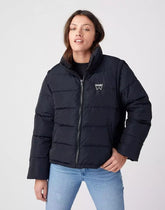 Wrangler Short Puffer Damska Kurtka Przejściowa Black W4R9YJ100 112319249